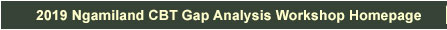 2019 Ngamiland CBT Gap Analysis Workshop Homepage